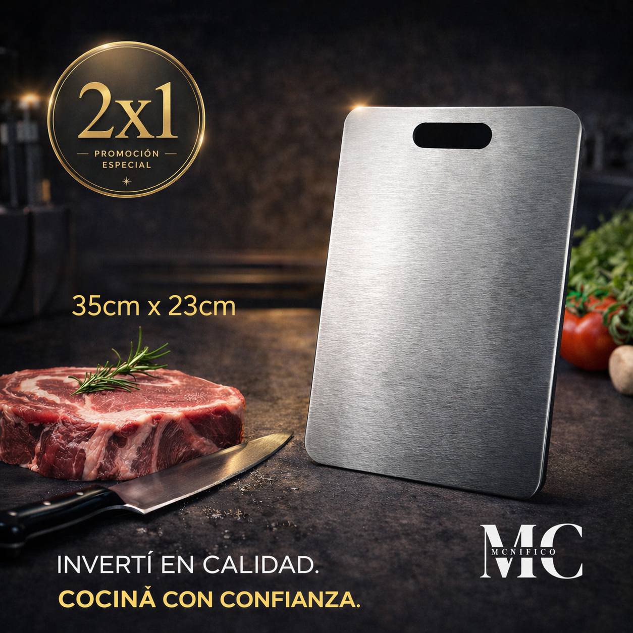 Tabla de acero inoxidable